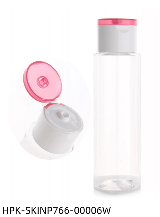 Transparent Flip Top Cap Plastic Bottle